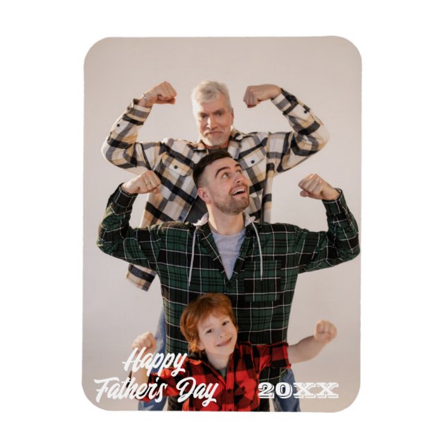 Imán Marcos de fotos de familia magnética | Foto del Dí (Vertical)