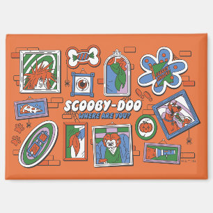 Imán Marcos de fotos de Halloween de Scooby-Doo