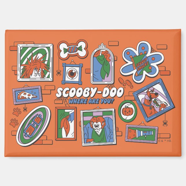 Imán Marcos de fotos de Halloween de Scooby-Doo (Anverso)