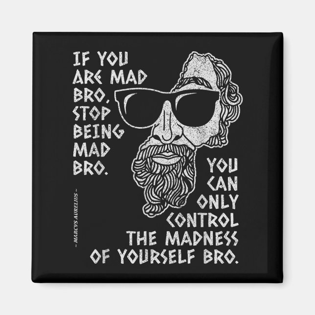 Imán Marcus Aurelius Stoic Philosopher Anciano Jo (Frente)