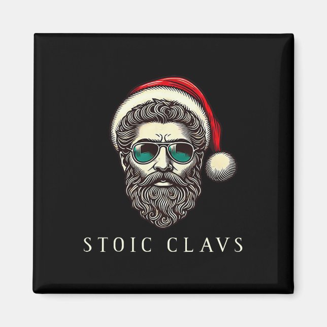 Imán Marcus Aurelius Stoic Santa Claus Stoicism Funny C (Frente)