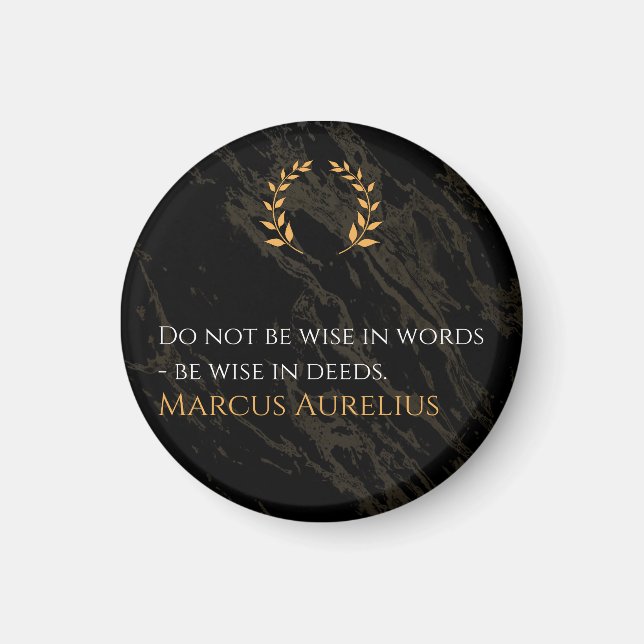 Imán Marcus Aurelius's Wisdom: Actions Speak Louder Tha (Frente)