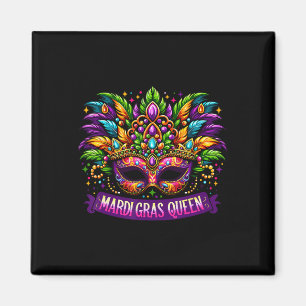 Imán Mardi Gras Chicas de ropa de cama reina Mardi