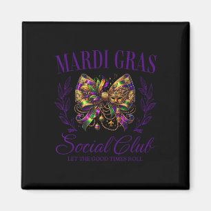 Imán Mardi Gras Coquette Bow Louisiana Nueva Orleans Mu