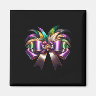 Imán Mardi Gras Coquette Bow New Orleans Coquette Bow M