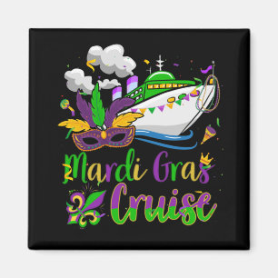 Imán Mardi Gras Cruise Mask Cruise Ship Fiesta