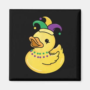 Imán Mardi Gras Duck