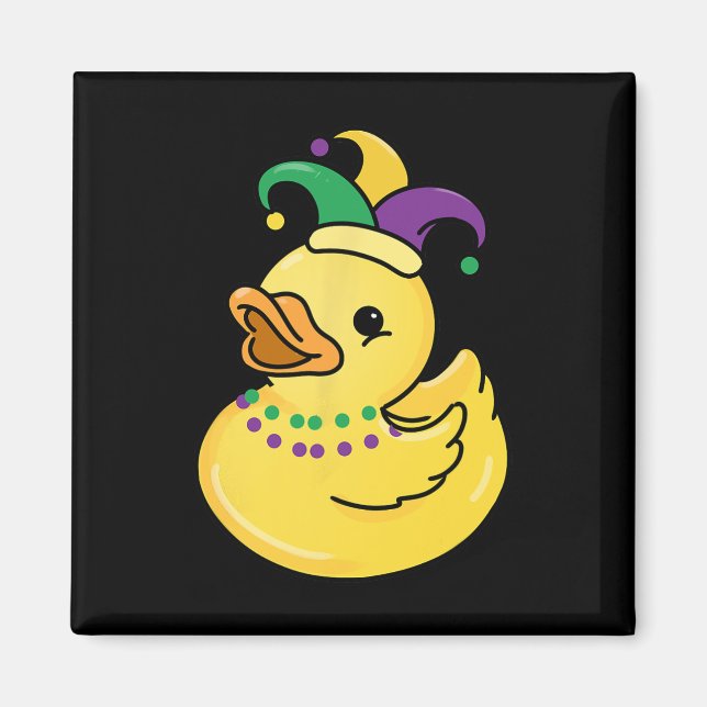 Imán Mardi Gras Duck (Frente)