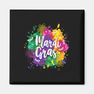 Imán Mardi Gras Fat Martes Carnaval móvil de Nueva Orle