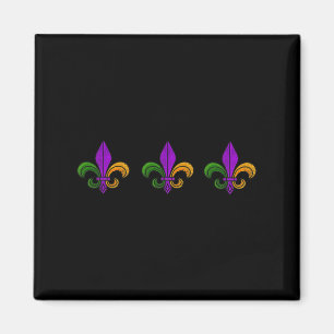 Imán Mardi Gras Fleur De Lis Nola New Orleans Y Louis