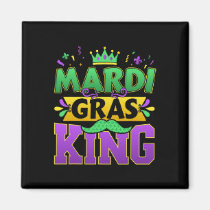 Imán Mardi Gras King para el disfraz del carnaval de Nu