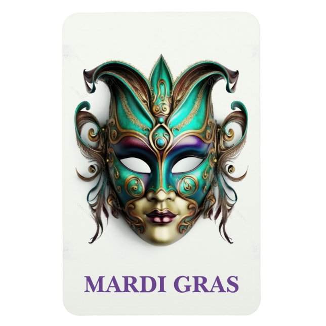 Imán Mardi Gras Magnet (Vertical)