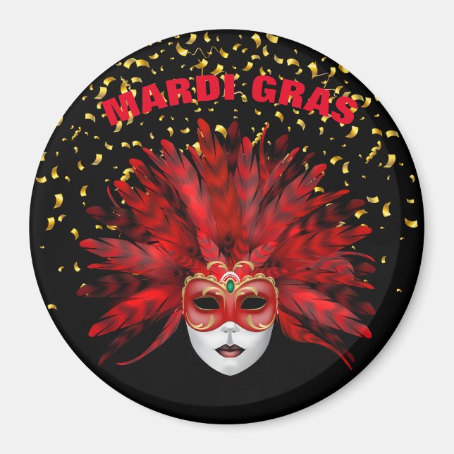 Imán Mardi Gras Magnet (Frente)