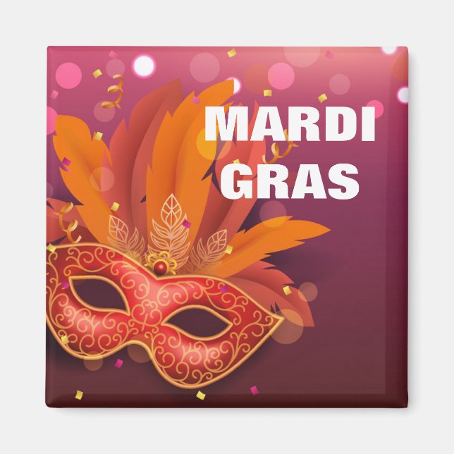 Imán Mardi Gras Magnet (Frente)