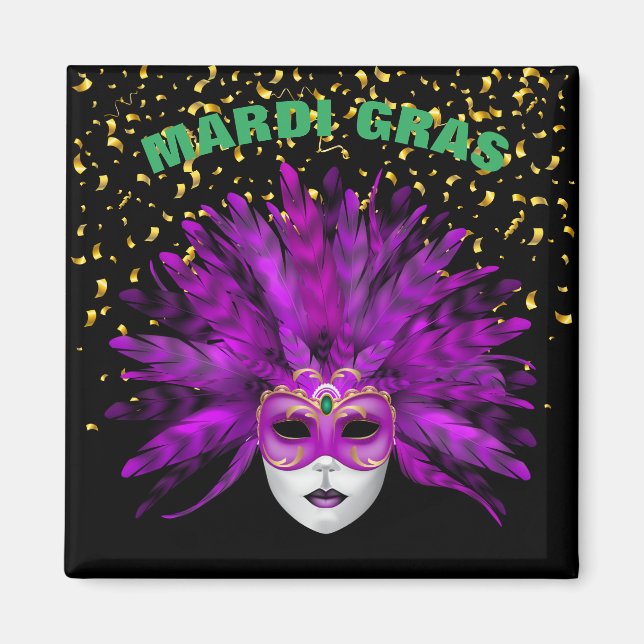 Imán Mardi Gras Magnet (Frente)