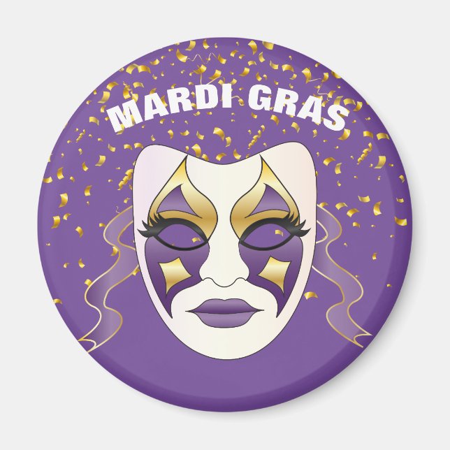 Imán Mardi Gras Magnet (Frente)