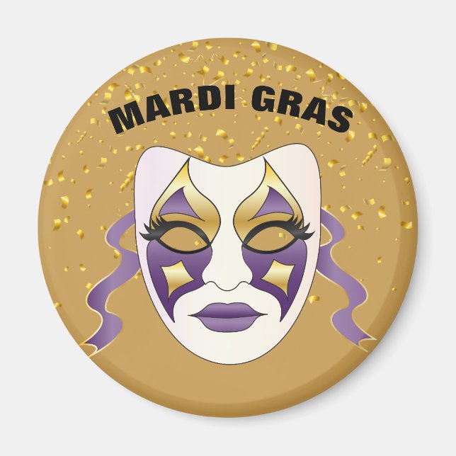 Imán Mardi Gras Magnet (Frente)
