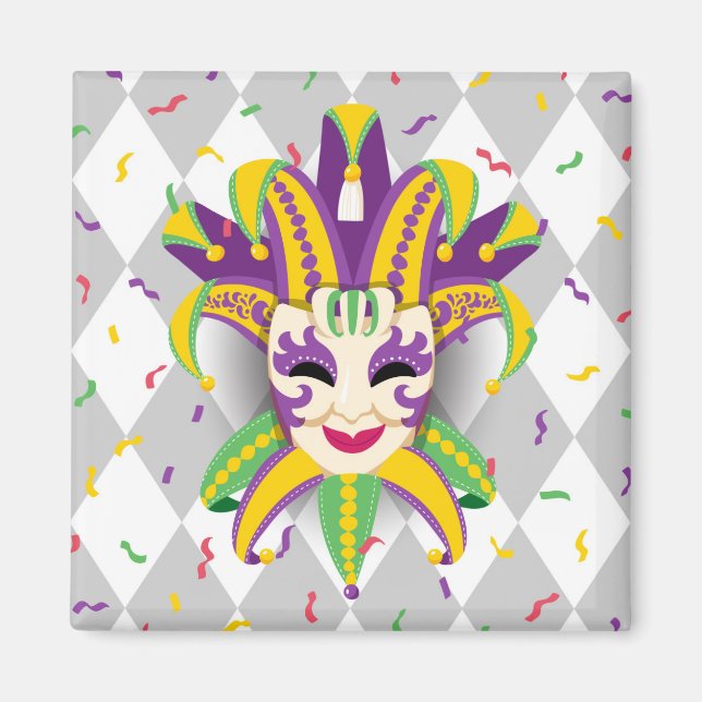 Imán Mardi Gras Magnet (Frente)