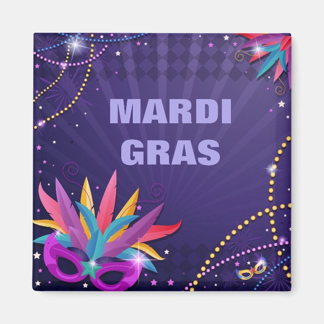 Imán Mardi Gras Magnet (Frente)