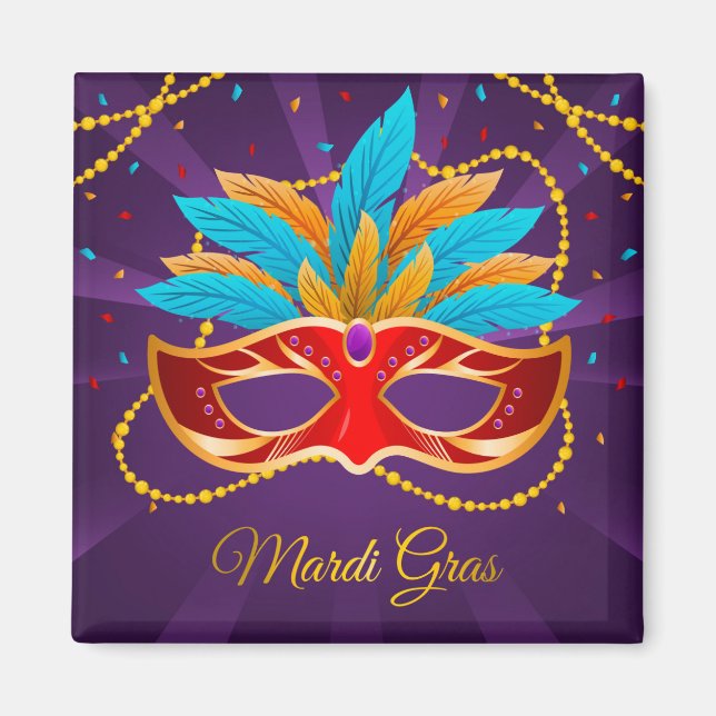 Imán Mardi Gras Magnet (Frente)