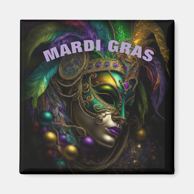 Imán Mardi Gras Magnet (Frente)