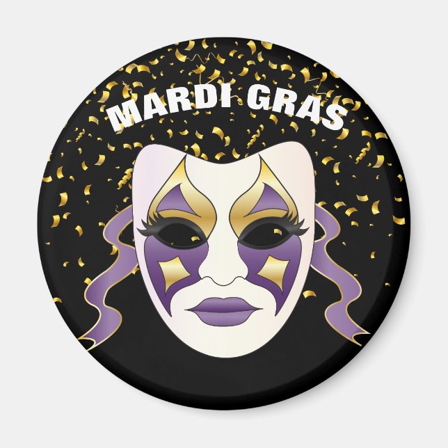Imán Mardi Gras Magnet (Frente)