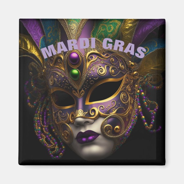 Imán Mardi Gras Magnet (Frente)