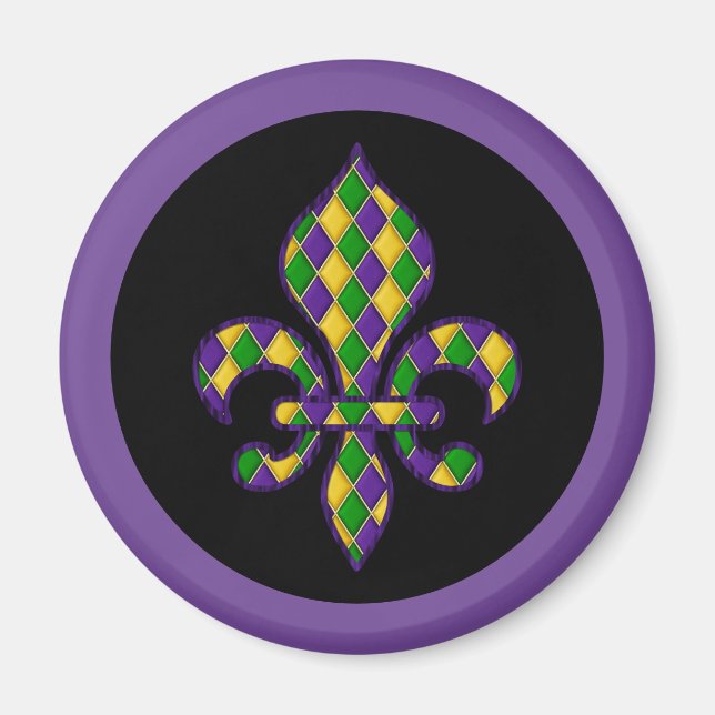 Imán Mardi Gras Magnet (Frente)