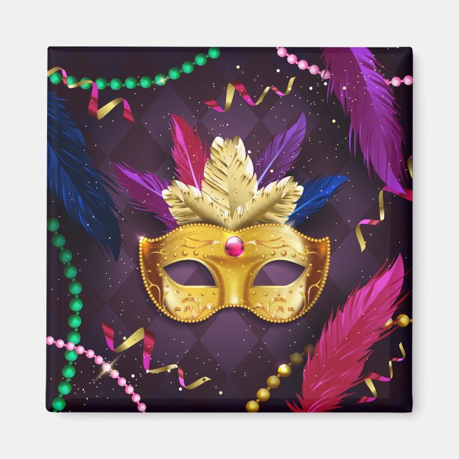Imán Mardi Gras Magnet (Frente)