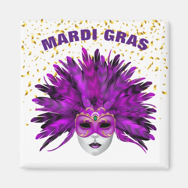Imán Mardi Gras Magnet (Frente)