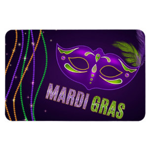 Imán Mardi Gras Magnet