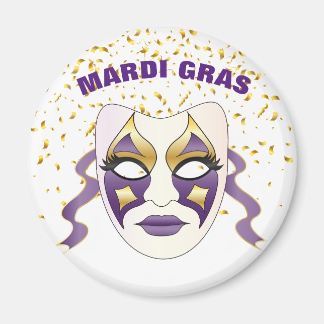Imán Mardi Gras Magnet (Frente)