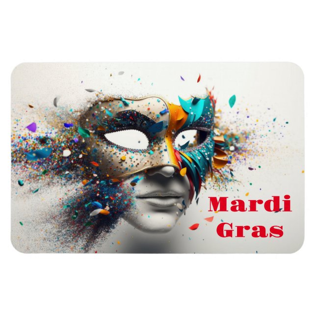 Imán Mardi Gras Magnet (Horizontal)