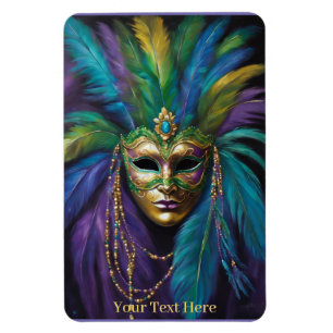 Imán Mardi Gras Máscara Pies Carnaval Personalizado de 