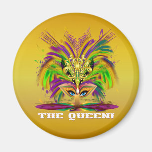 Imán Mardi-Gras-Mask-The-Queen-V-4
