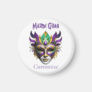 Imán Mardi Gras Mask Thunder_Cove