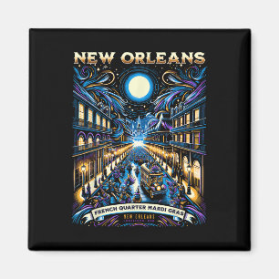 Imán Mardi Gras Nola New Orleans Bourbon Carnival New O