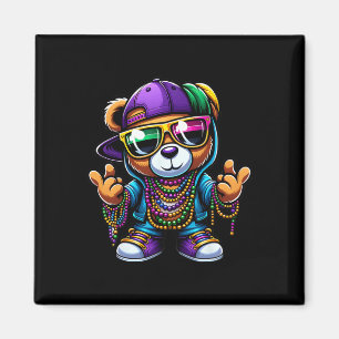 Imán Mardi Gras Para Niños Hop Hip Hop Oso New Orleans