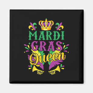 Imán Mardi Gras Reina Desfile de disfraces Fiesta Mujer