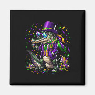 Imán Mardigator Mardi Gras Alligator Costume Hombres Mu