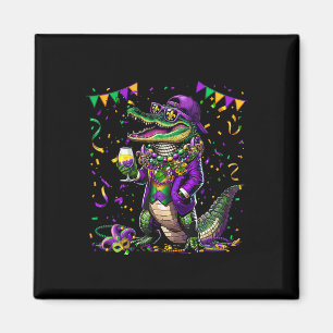 Imán Mardigator Mardi Gras Alligator Costume Hombres Mu