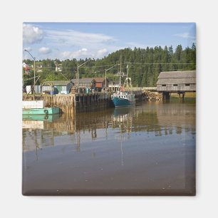 Imán Marea media en la Bahía de Fundy en St. Martins, N