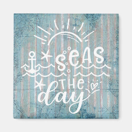 Imán Mares azules grises en el crucero del día