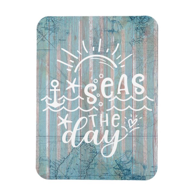 Imán Mares azules grises en el crucero del día (Vertical)