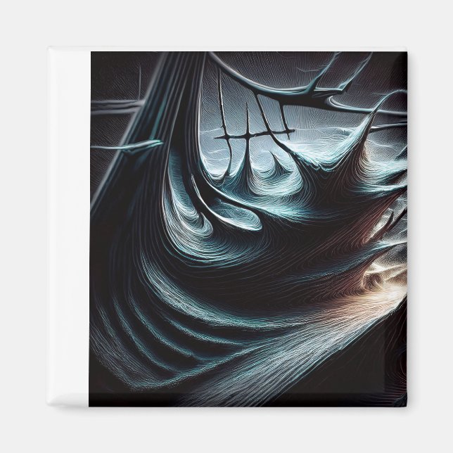 Imán Mares Oscuros Caóticos Barrados Por Los Vientos De (Frente)