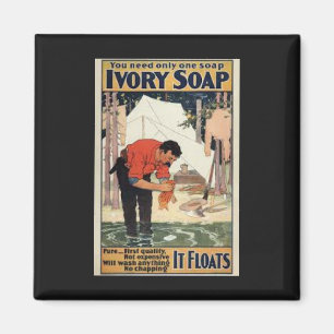 Imán Marfil Soap Ad Magnet