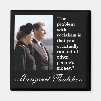 Imán Margaret Thatcher Cita "El problema..."