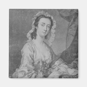 Imán Margaret Woffington, grabado por el JR de Juan
