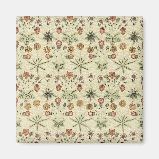 Imán Margarita de William Morris, Flores Victorianas An (Frente)