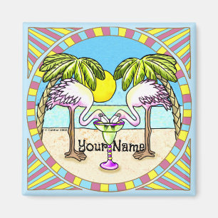 Imán Margarita Flamingo